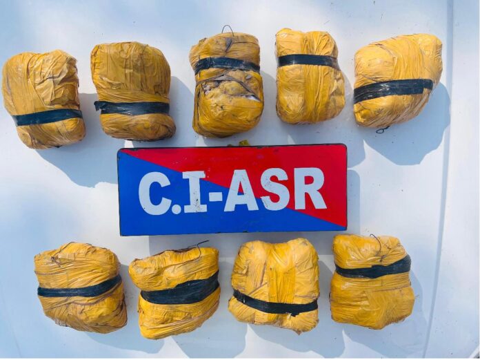 ਅੰਮ੍ਰਿਤਸਰ ਵਿੱਚ 9 ਕਿਲੋ ਹੈਰੋਇਨ ਸਮੇਤ ਇੱਕ ਨਸ਼ਾ ਤਸਕਰ ਕਾਬੂ