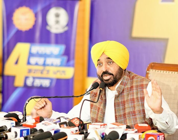 ‘ਆਪ’ ਸਰਕਾਰ ਦੀ ‘ਕੰਮ ਕਰਨ ਦੀ ਸਿਆਸਤ’ ਨੇ ਸਿਰਫ ਚਾਰ ਸਾਲਾਂ ਵਿੱਚ ਸਾਰੀਆਂ ਗਾਰੰਟੀਆਂ ਪੂਰੀਆਂ ਕੀਤੀਆਂ-ਮੁੱਖ ਮੰਤਰੀ ਭਗਵੰਤ ਸਿੰਘ ਮਾਨ