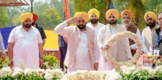 ਸ਼ਹੀਦ-ਏ-ਆਜ਼ਮ ਭਗਤ ਸਿੰਘ, ਰਾਜਗੁਰੂ ਅਤੇ ਸੁਖਦੇਵ ਨੂੰ ‘ਭਾਰਤ ਰਤਨ’ ਦਿੱਤੇ ਜਾਣ ਦੀ ਮੰਗ ਕੀਤੀ ਸੀ ਪਰ ਭਾਜਪਾ ਸਰਕਾਰ ਨੇ ਨਹੀਂ ਮੰਨੀ: ਮੁੱਖ ਮੰਤਰੀ ਭਗਵੰਤ ਸਿੰਘ ਮਾਨ ਸ਼ਹੀਦ-ਏ-ਆਜ਼ਮ ਭਗਤ ਸਿੰਘ, ਰਾਜਗੁਰੂ ਅਤੇ ਸੁਖਦੇਵ ਨੂੰ ‘ਭਾਰਤ ਰਤਨ’ ਦਿੱਤੇ ਜਾਣ ਦੀ ਮੰਗ ਕੀਤੀ ਸੀ ਪਰ ਭਾਜਪਾ ਸਰਕਾਰ ਨੇ ਨਹੀਂ ਮੰਨੀ: ਮੁੱਖ ਮੰਤਰੀ ਭਗਵੰਤ ਸਿੰਘ ਮਾਨ