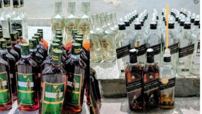 Patiala : ਵੱਡੇ ਬਰਾਂਡ ਦੀਆਂ ਬੋਤਲਾਂ 'ਚ ਹਲਕੀ ਸ਼ਰਾਬ ਪਾ ਕੇ ਬੇਚਣ ਦਾ ਪਰਦਾਫਾਸ਼ | ਪੰਜਾਬ ਖ਼ਬਰਾਂ