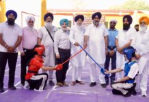 ਲੜਕੀਆਂ ਦੀ 12ਵੀਂ ਰਾਜ ਗੱਤਕਾ ਚੈਂਪੀਅਨਸ਼ਿਪ ਦੀ ਕੋਟਕਪੂਰਾ ਵਿਖੇ ਹੋਈ ਰਸਮੀ ਸ਼ੁਰੂਆਤ : ਡਾ. ਢਿੱਲੋਂ ਲੜਕੀਆਂ ਦੀ 12ਵੀਂ ਰਾਜ ਗੱਤਕਾ ਚੈਂਪੀਅਨਸ਼ਿਪ ਦੀ ਕੋਟਕਪੂਰਾ ਵਿਖੇ ਹੋਈ ਰਸਮੀ ਸ਼ੁਰੂਆਤ : ਡਾ. ਢਿੱਲੋਂ