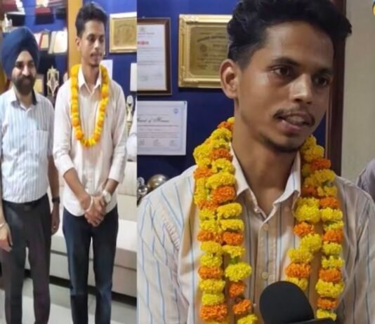 Kirandeep Singh topped the MA History program…|